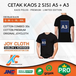 Cetak Kaos Logo + A3