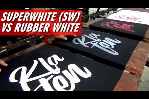 Tinta Sablon Superwhite (SW) vs Rubber White