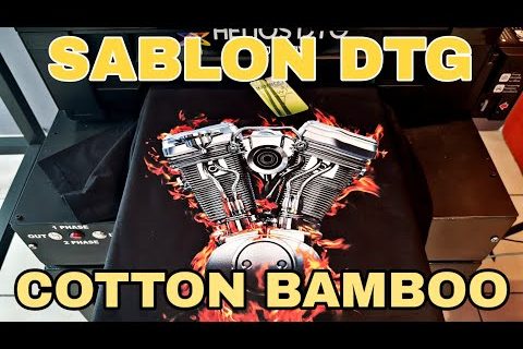 Cara Sablon di Cotton Bamboo dengan Printer DTG Epson L1800 Feat Helios DTG