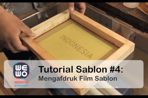 DIY Tutorial Sablon #4: Mengafdruk Movie Sablon
