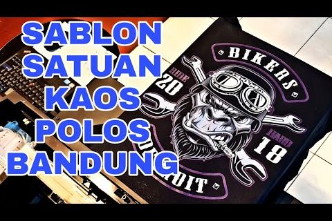 Sablon Satuan pakai Kaos Polos Bandung Feat Helios DTG