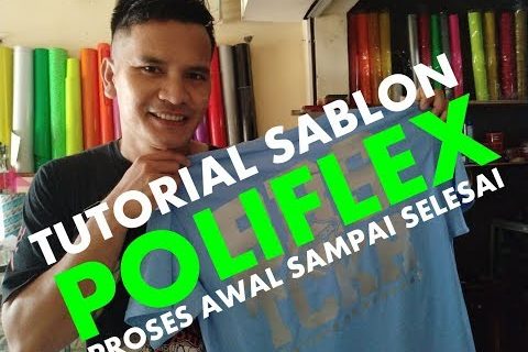 tutorial cara sablon poliflex untuk pemula,mudah dan cepat