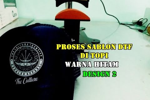 PROSES SABLON TOPI DTF | TOPI TRUCKER HITAM | Assemble 2