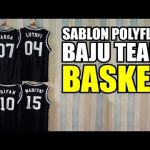 Sablon Baju Basket Nama dan Nomor Punggung