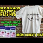 SABLON KAOS CUMA PAKE KERTAS HVS || HOW TO SCREEN PRINTING T SHIRT
