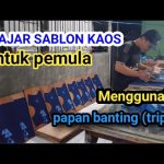 Belajar sablon kaos menggunakan papan banting(triplek)
