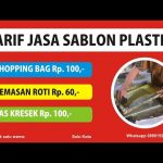 TARIF JASA SABLON PLASTIK SABLON SHOPPING BAG MURAH
