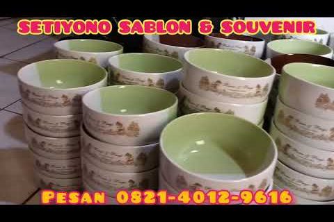 Belajar Sablon Mangkok Keramik Manual.!!