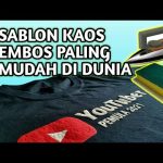 CARA MUDAH SABLON KAOS SENDIRI TIMBUL YOUTUBER PEMULA 2021