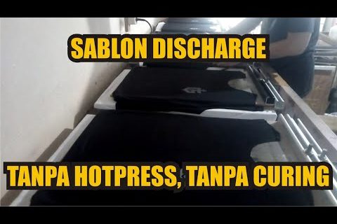 Sablon Discharge Tanpa Mesin Press dan Curing