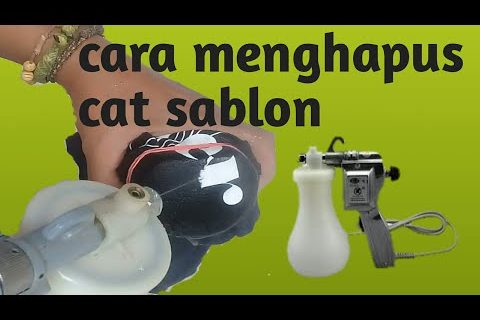 tutorial cara menghapus cat sablon