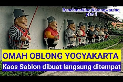 OMAH OBLONG Yogyakarta, Kaos berkualitas dengan proses sablon handbook | Oleh – oleh Khas Yogyakarta