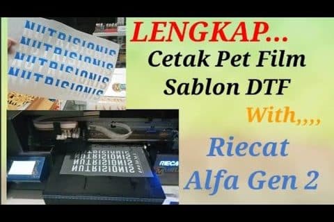 Cetak Pet Movie Sablon DTF / Printer Riecat Alfa Gen 2 @Kabel Media Printing