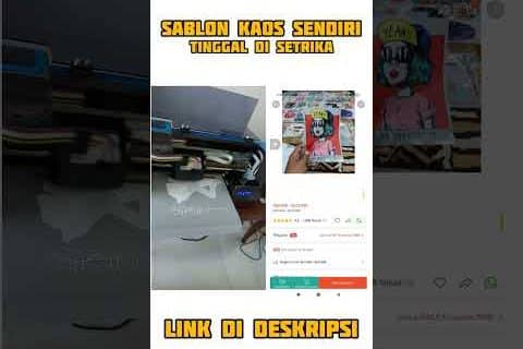 rekomendasi SABLON KAOS SENDIRI Racun Shopee Haul #sablon #sablonsatuan #shorts #youtubeshorts