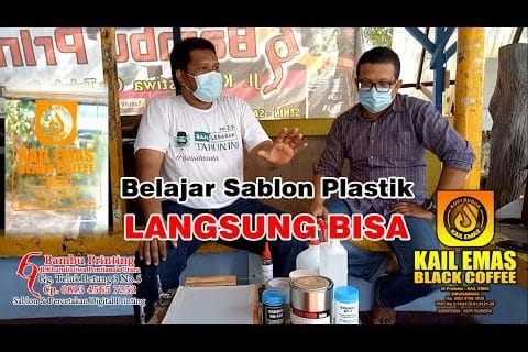 Belajar Sablon Plastik KOPI KAILEMAS Singkawang. Auto Bisa..