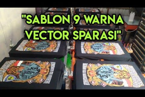 SABLON VECTOR SPARASI 9 WARNA FULL A3+ / #sablon #sablonraster #sablonbaju