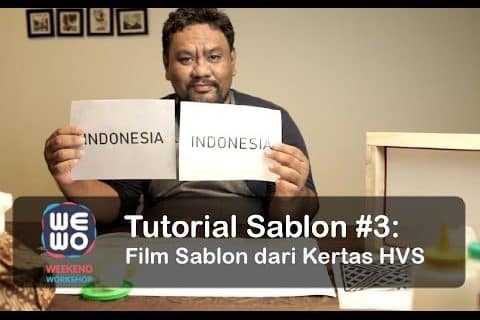 DIY Tutorial Sablon #3: Cara Membuat Movie Sablon dari Kertas HVS