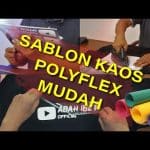 cara sablon polyflex menggunakan setrika