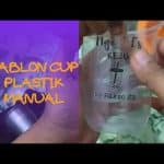 SABLON CUP PLASTIK MANUAL (tanpa mesin, opsi sablon stiker )