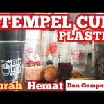 STEMPEL SABLON CUP PLASTIK/CARA CERDAS UTK HEMAT