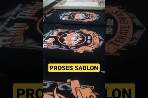 Proses Sablon #shorts #trikshorts  #sablonrubber #sablonplastisol #sablondigital #esgesablon