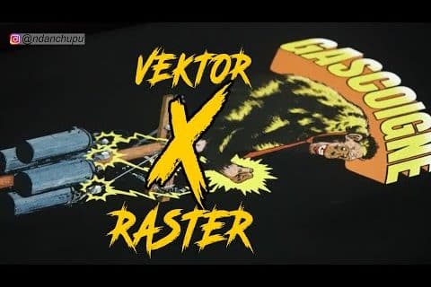 PROSES SABLON VECTOR X RASTER | SABLON SPARASI | SABLON GRADASI