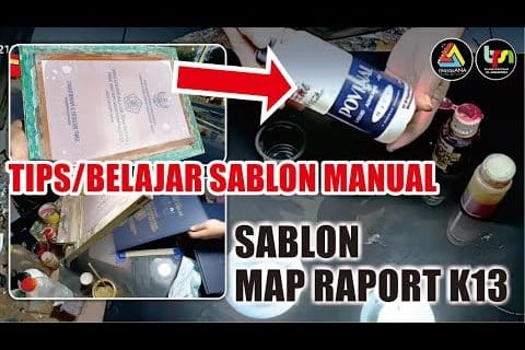 Belajar Sablon Draw Raport K13
