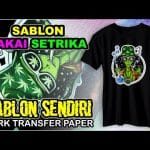 SABLON KAOS SENDIRI DARK TRANSFER PAPER