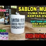 SABLON MUG DENGAN KERTAS HVS+CLEAR+AUTAN || Cloak printing mug