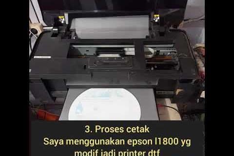 Belajar cetak sablon dtf hingga mahir | peroses seting printer hingga proses sablon!!!