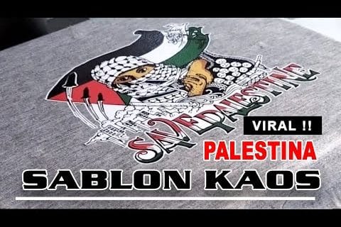 PALESTINA !!! SABLON KAOS VIRAL PALESTINA