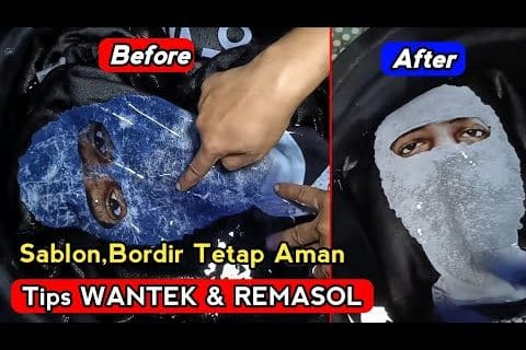 Trik Hilangkan Remasol yg Nempel Di Sablon-Techniques Wantek & Remasol