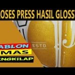 PRESS SABLON WARNA EMAS HASIL GLOSSY