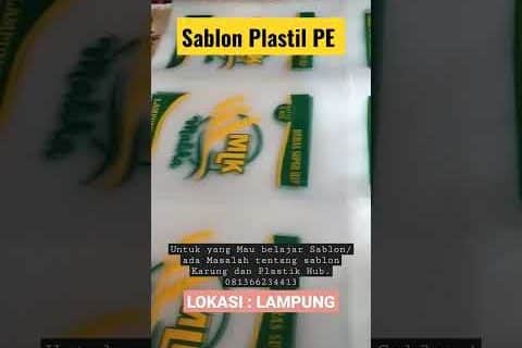 SABLON PLASTIK PE UNTUK KEMASAN BERAS 5KG #shorts #sablonkarung #sablonindonesia #sablonlampung