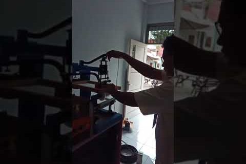 Instalasi Mesin Sablon Cup Manual + Meja Datar Garuda, Meja Afdruk Cloak Sablon Garuda di Kota Sby
