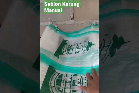 Sablon Karung Beras #shorts #sablonkarung #sablonindonesia