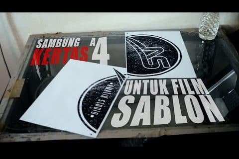 SAMBUNG KERTAS A4 UNTUK FILM SABLON | SCREEN PRINTING TUTORIAL