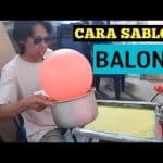cara proses sablon balon yang mudah