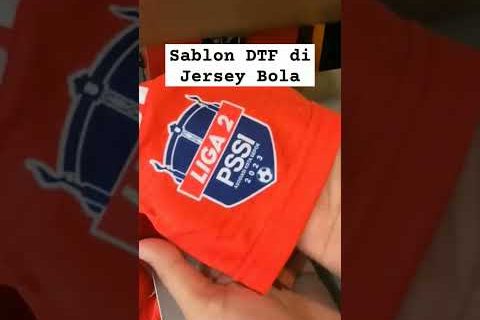 Sablon DTF di Jersey Bola #shorts #sablondtf #umkm #youtubeshorts #sablon