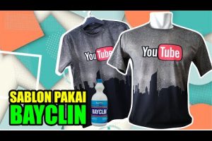 SABLON KAOS SENDIRI PAKAI BAYCLIN