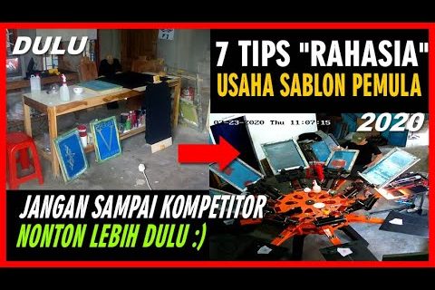 7 Guidelines Cara Membuka Usaha Sablon Kaos Manual untuk Pemula
