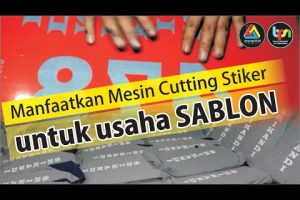 Sablon Manual menggunakan Mesin Cutting back Stiker…