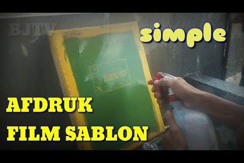 proses afdruk film sablon plastik mudah simpel (the approach of afdruk plastic conceal printing film)