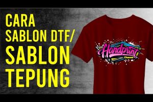 PROSES ATAU CARA SABLON DTF / SABLON TEPUNG