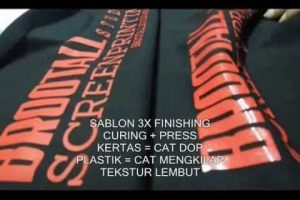 TUTORIAL SABLON PLASTISOL BLOK