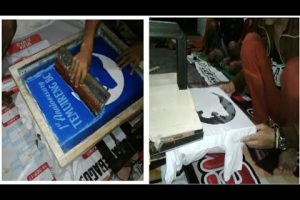 Sablon rubber & finishing ( press )
