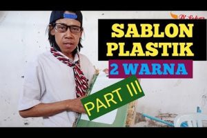 cara sablon plastik mudah