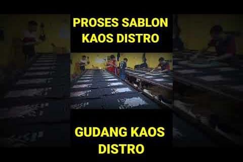 PROSES SABLON KAOS DISTRO…PUSAT KAOS DISTRO MURAH