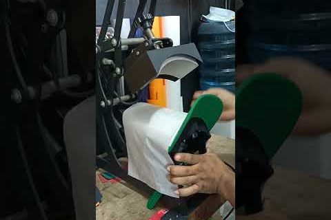 Sablon Topi pakai Mesin press mudah & gampang sekali #shorts #sablontopi #sablonmanual #topicustom