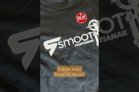 Sablon kaos manual mulai 50rb sudah sama kaosnya